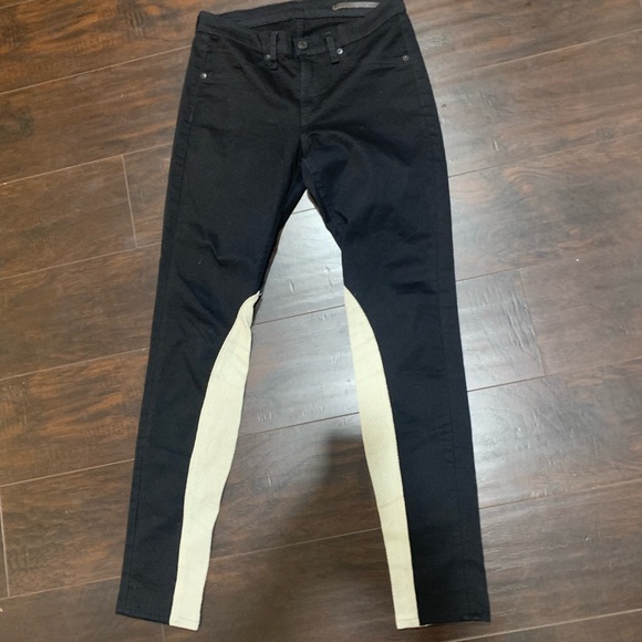 rag & bone Black and Bone Jodhpur Riding Jeans - size 27 - Picture 6 of 9